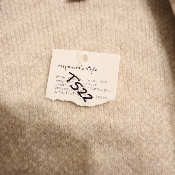 A New Day Women's XXL Beige Sweater Overcoat - Picture 6 of 7